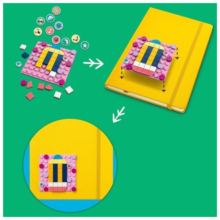 LEGO 41957 DOTS Le Méga-lot de Décorations Adhésives, Activité Man