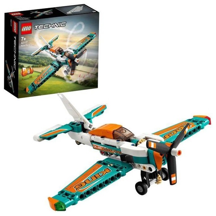 LEGO Technic 42117 Avion de Course, Jeu de Construction, Aérien, Volt