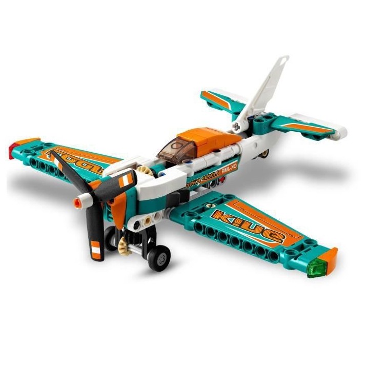 LEGO Technic 42117 Avion de Course, Jeu de Construction, Aérien, Volt