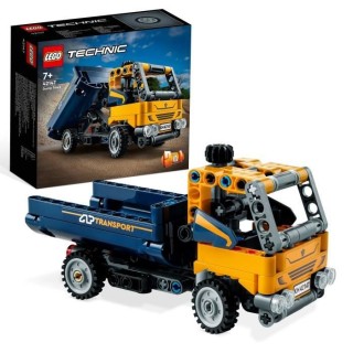 LEGO Technic 42147 Le Camion a Benne Basculante, 2-en-1, Pelleteuse Jo