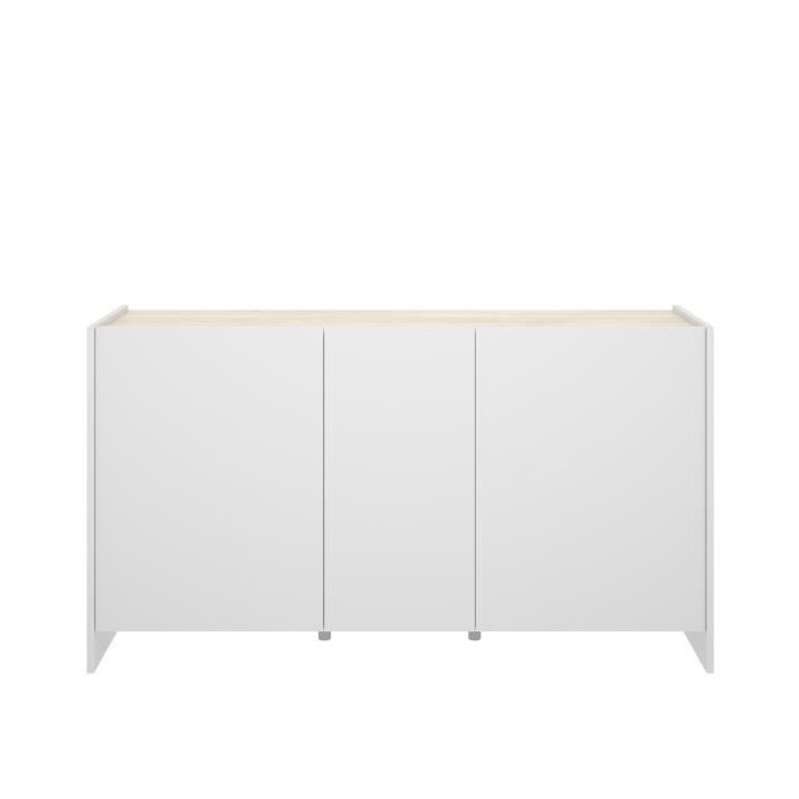 Ensemble salon KLoe : Buffet + table extensible - Décor chene clair e