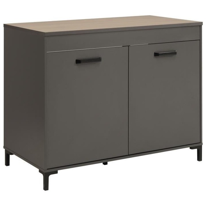 STORM Cuisine complete Compo 236 ILOT - Coloris gris ombre - L236 x P9