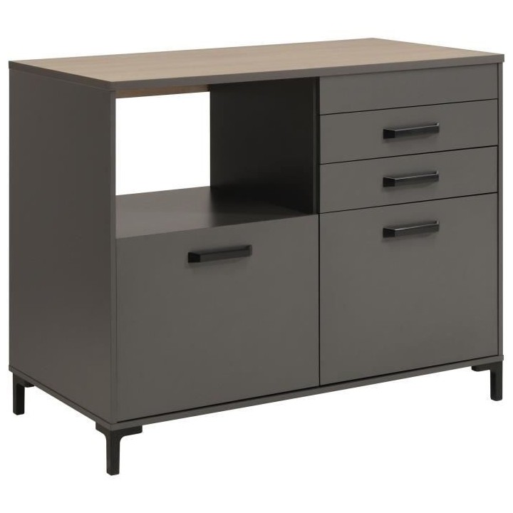 STORM Cuisine complete Compo 236 - Coloris gris ombre - L 236 x P60 x