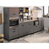 STORM Colonne four - Coloris gris ombre - L63 x P60 x H188 cm - 2 Portes + 1 Tiroir