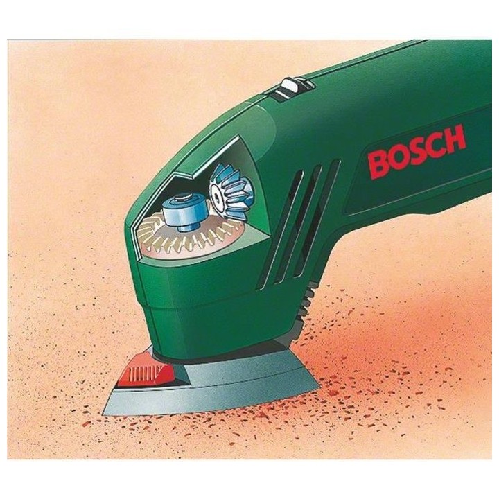 Ponceuse Delta Bosch - PDA 180 E (livrée avec 1 coffret et 9 feuilles