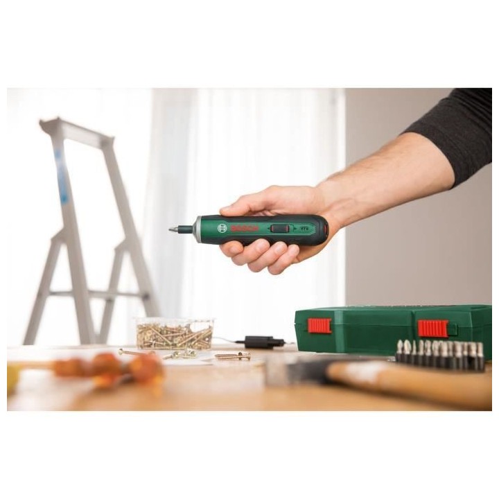 Visseuse sans fil ergonomique Bosch - PushDrive (3,6V - 1,5Ah intégr