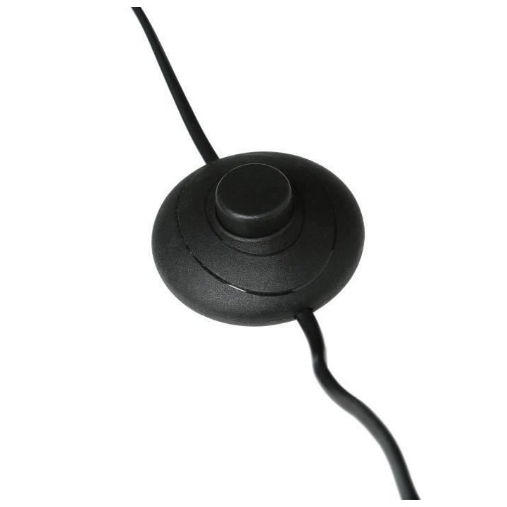 MOI Lampadaire - Métal et rotin - H150 cm - Abat-jour : 50x50x28,8 cm