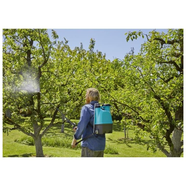 GARDENA Pulvérisateur a dos – Capacité 12L – Tuyau 125cm – For