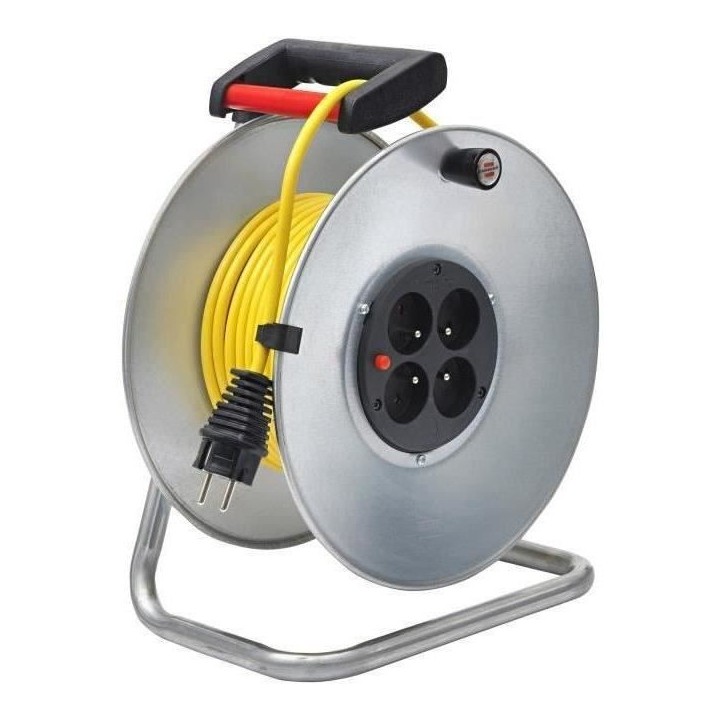 BRENNENSTUHL Enrouleur silver Brico-250 25m H05VV-F 3G1.5
