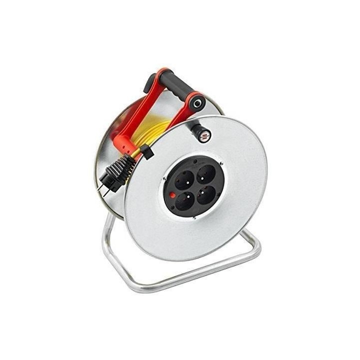 BRENNENSTUHL Enrouleur silver Brico-250 25m H05VV-F 3G1.5