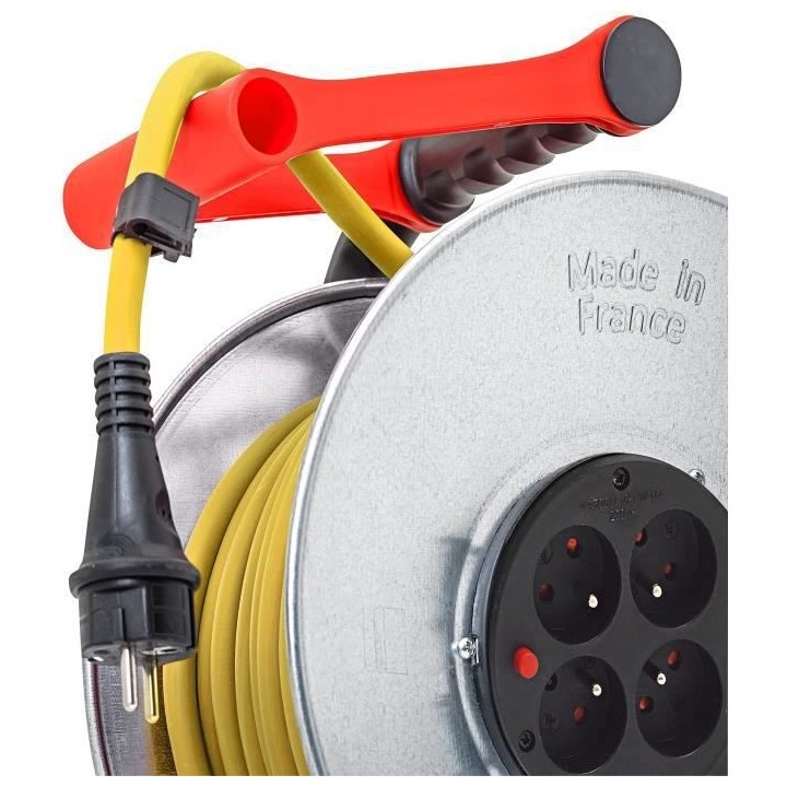 BRENNENSTUHL Enrouleur silver Brico-250 25m H05VV-F 3G1.5