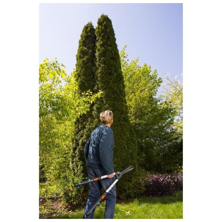 GARDENA Cisaille a haies EasyCut – Lames ondulées – Revetement an