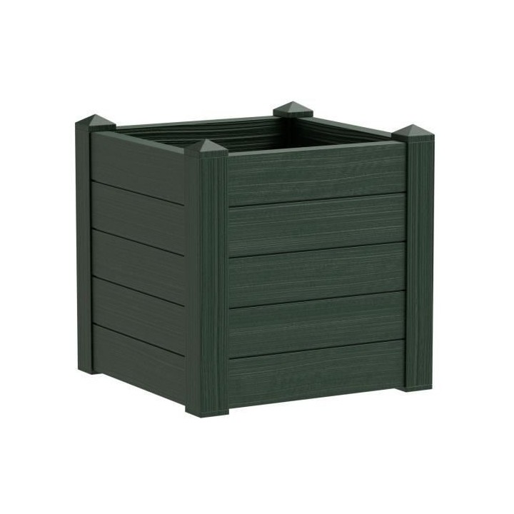 TERAPLAST Jardiniere Trama001 42x40cm - Réserve d'eau et pieds régla