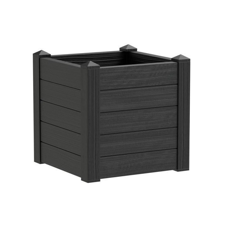 TERAPLAST Jardiniere Trama001 42x40cm - Réserve d'eau et pieds régla