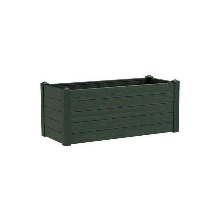 TERAPLAST Jardiniere Trama002 40x100cm - Réserve d'eau et pieds régl