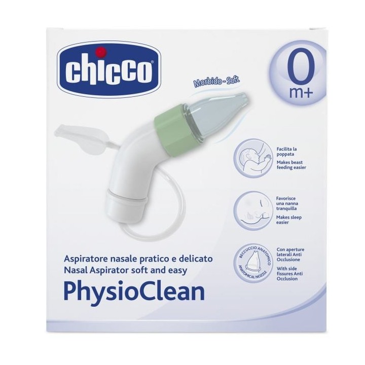 Chicco Mouche-Bébé Soft & Easy Physioclean Embout Souple Silicone av