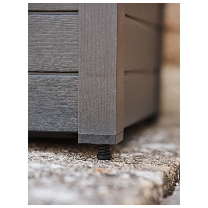 TERAPLAST Jardiniere Trama002 40x100cm - Réserve d'eau et pieds régl