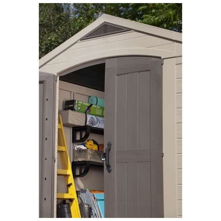 KETER - Abri de jardin en résine 4,7 m² Sydney 86 Beige et marron