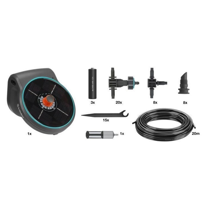 GARDENA Solution d'arrosage automatique solaire AquaBloom – Arrosage