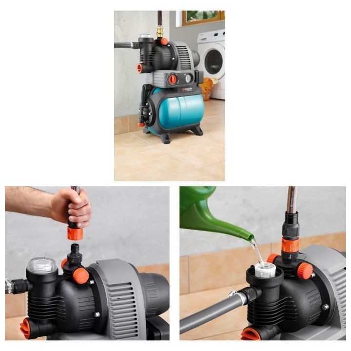 GARDENA Groupe de surpression 4000/5 eco – 850W – Débit max 3500l