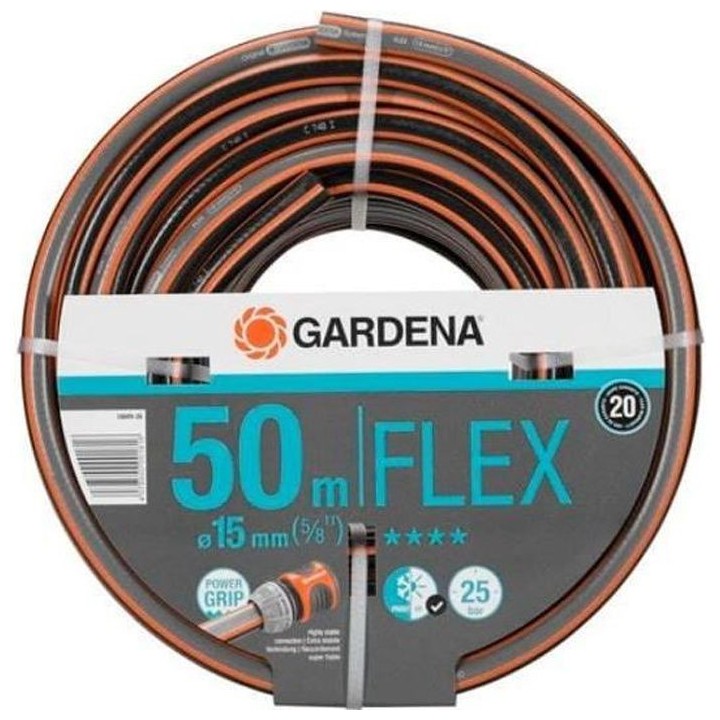 GARDENA Tuyau d'arrosage Comfort FLEX – Longueur 50m – Ø15mm –