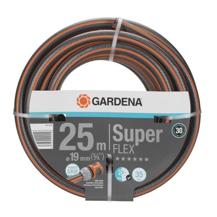 GARDENA Tuyau d'arrosage Premium SuperFLEX – Longueur 25m – Ø19mm