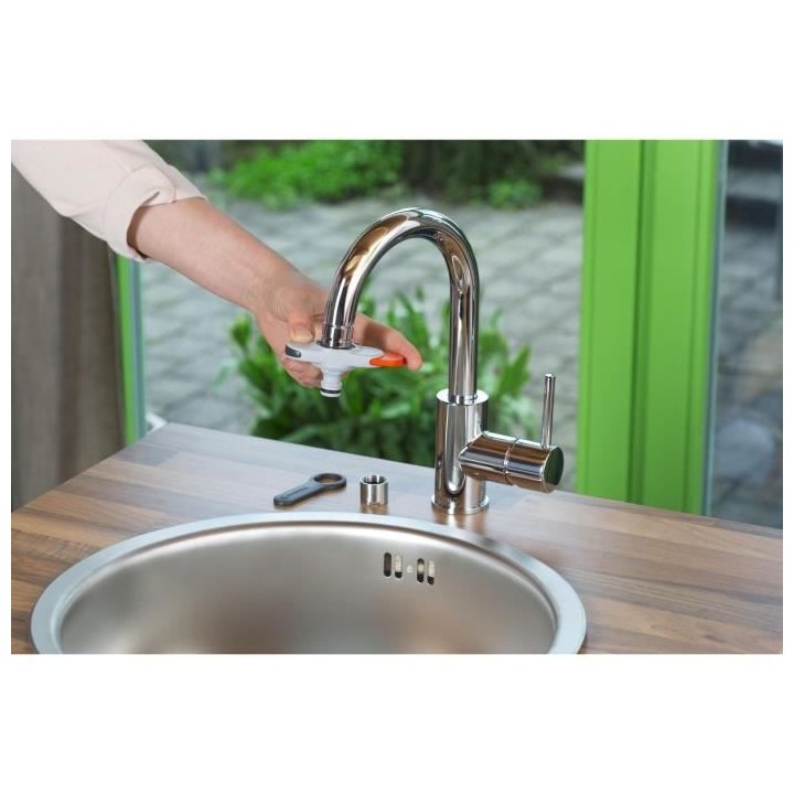 GARDENA Adaptateur pour robinet d'intérieur – Raccordement adapté