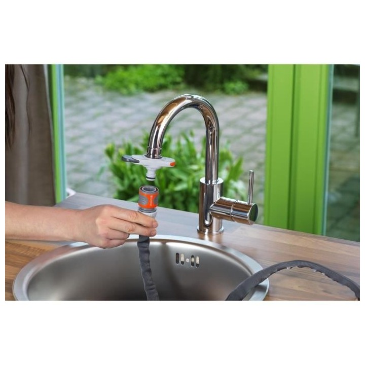 GARDENA Adaptateur pour robinet d'intérieur – Raccordement adapté