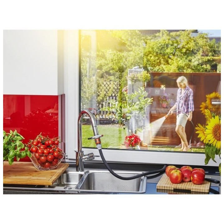 GARDENA Adaptateur pour robinet d'intérieur – Raccordement adapté