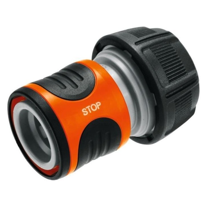 GARDENA Raccord d'arrosage Aquastop – Adapté tuyau Ø19mm – Anti