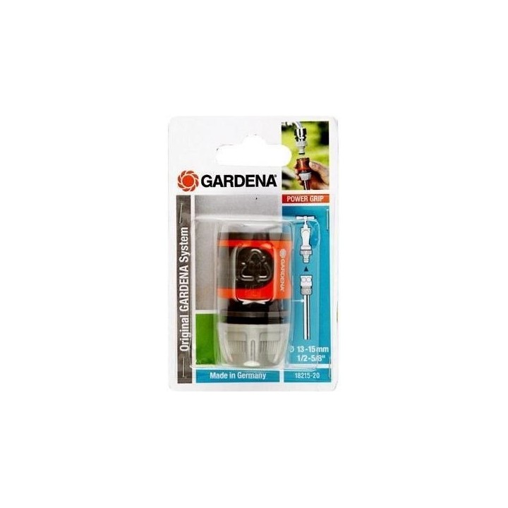 GARDENA Raccord d'arrosage rapide – Adapté tuyau Ø13mm & Ø15mm