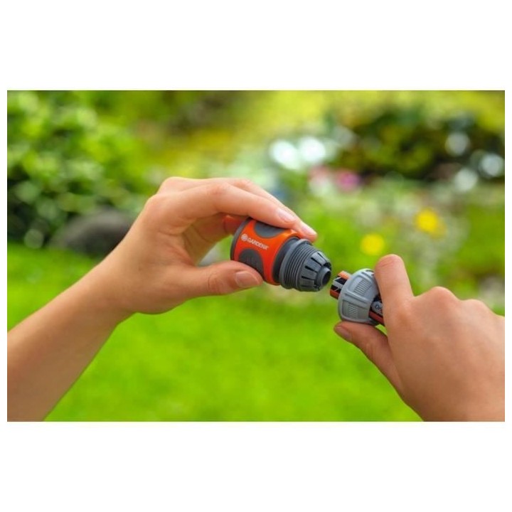 GARDENA Raccord d'arrosage rapide – Adapté tuyau Ø13mm & Ø15mm