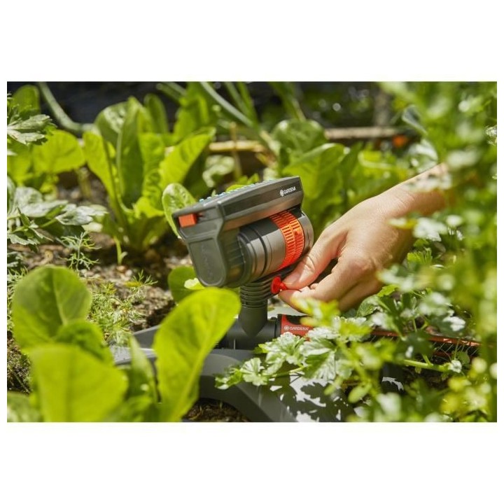 GARDENA Arroseur oscillant AquaZoom Compact – Surface 216m² – Por