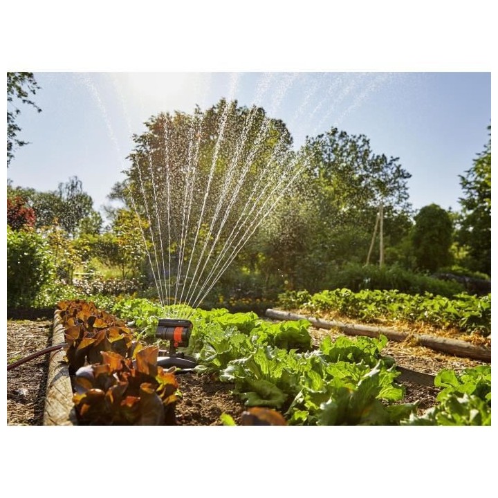GARDENA Arroseur oscillant AquaZoom Compact – Surface 216m² – Por
