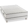 DEKO DREAM Ensemble Matelas + sommier Détente 140x200cm - Ressorts - 7 zones - 24cm - Equilibré