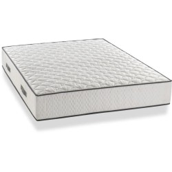 DEKO DREAM Ensemble Matelas + sommier Détente 140x200cm - Ressorts - 7 zones - 24cm - Equilibré