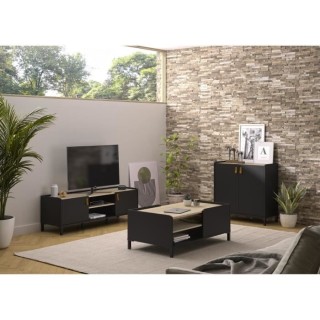 Ensemble meuble TV table basse buffet AMSTERDAM - Mélaminé - Style s