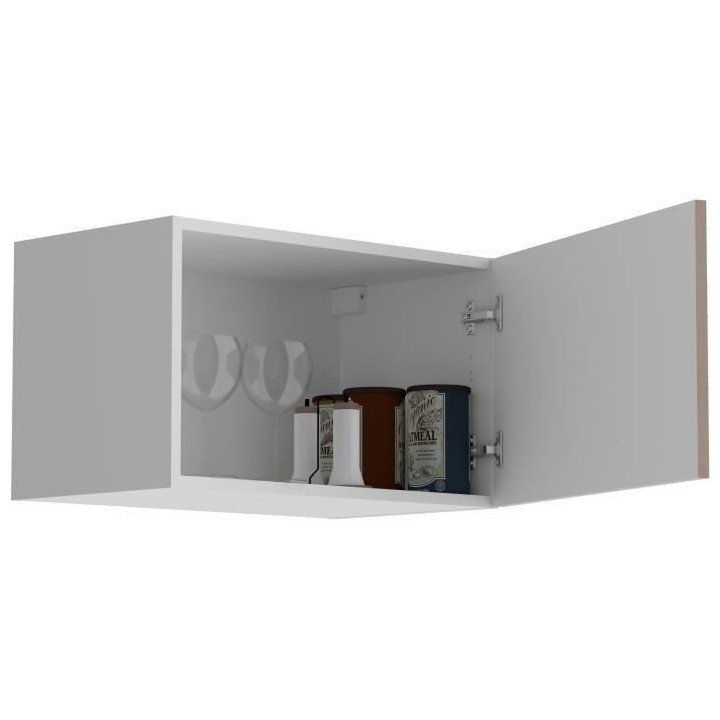 OSLO Meuble haut 1 porte - Décor Chene Jackson - L 60 x P 36 x H 35 c