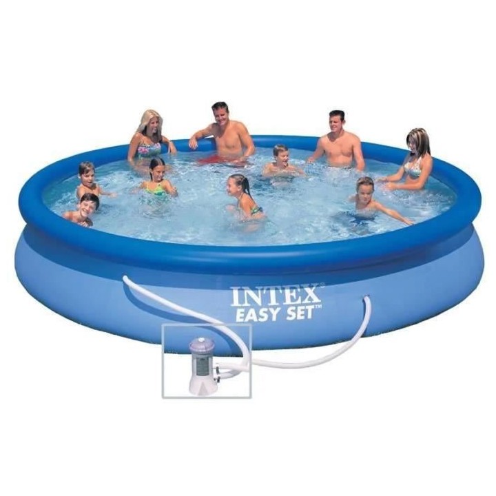 Intex - 28158NP - Kit piscine easy set autoportante ø 4,57 x 0,84m