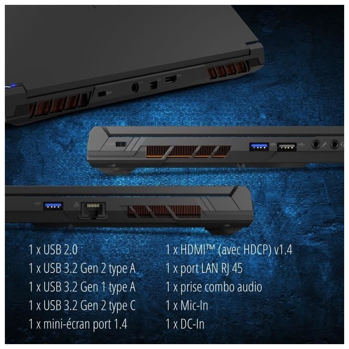 PC portable Gaming - ERAZER - CRAWLER E40 - 15,6144 Hz - Intel Core i5