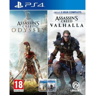 Assassin's Creed Odyssey + Assassin's Creed Valhalla - Jeu PS4 - Compi