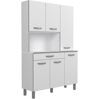 OSLO Buffet de 120 cm - 1 Tiroir et 6 Portes - L 120 x P 40 x H 185 cm
