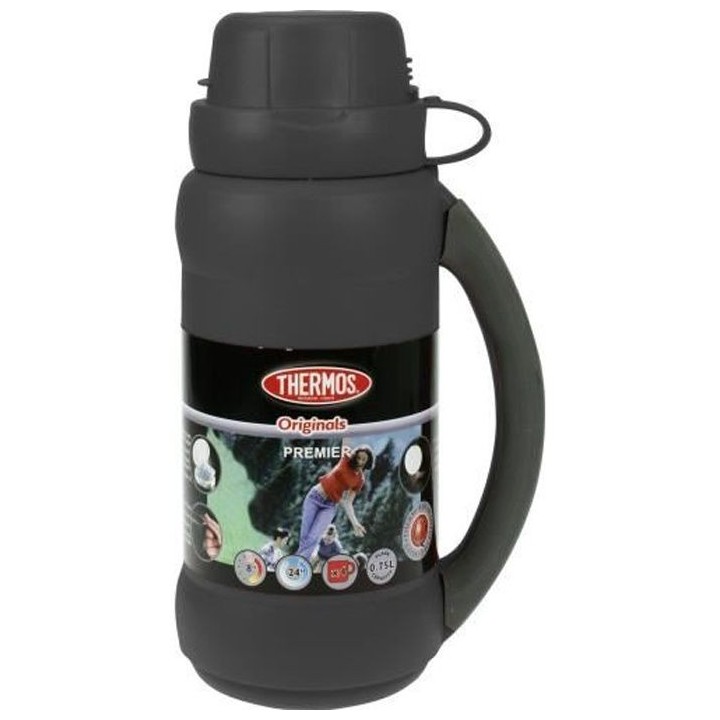 Thermos 34.75Z Bouteille isotherme THERMOS Premier-Noir-0,75L