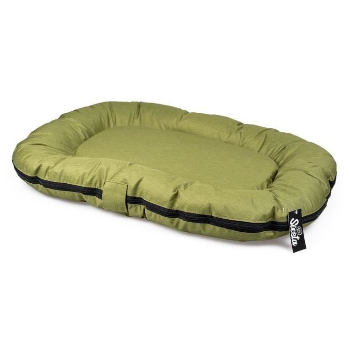 DUVO+ Coussin Poly Ovale Siesta Olive vert - 120 x 80 x 10 cm - 2,743