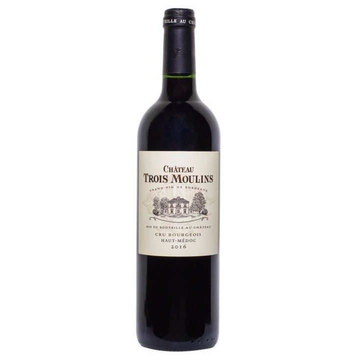 Château Trois Moulins 2016 Haut-Médoc Cru Bourgeois - Vin rouge de B