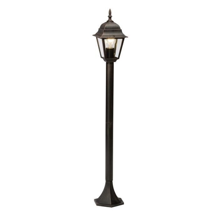 BRILLIANT - NEWPORT Potelet extérieur - coloris rouille - métal/verr