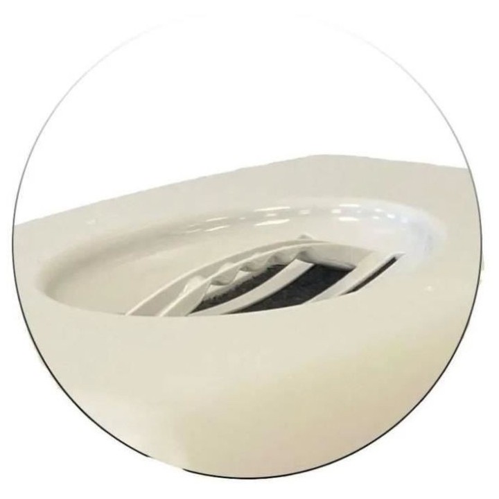 PET DESIGN Sacha Maison de toilette - 56 x 40 x 39 cm - Noir et blanc