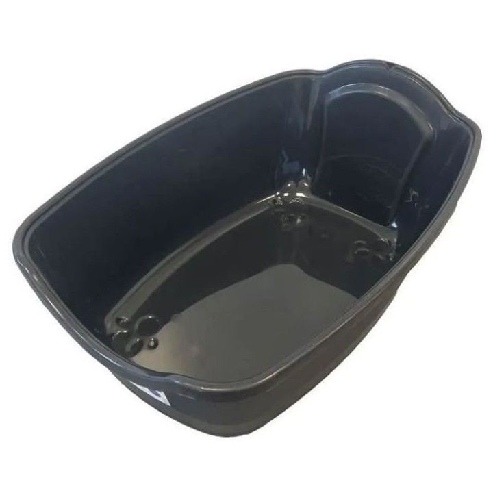 PET DESIGN Sacha Maison de toilette - 56 x 40 x 39 cm - Noir et blanc