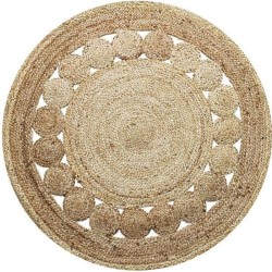 Tapis DECO Jute ROSACE diam...