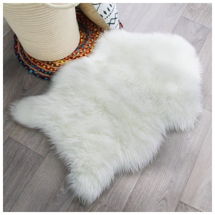 FLOKATI DELUXE Tapis de salon ou chambre - Peau de mouton synthétique